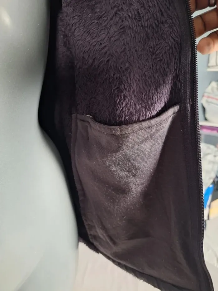 Veste polaire The North Face femme M – Mauve prune – style osito furry (615) - photo numéro 6