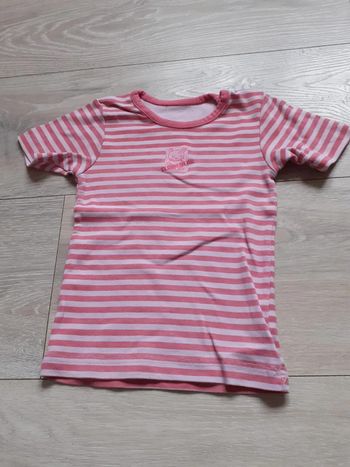Chemisette rose, élastique, taille 18/24 mois