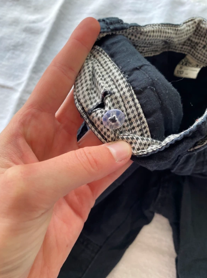Pantalon en jeans bleu foncé tape à l’œil - photo numéro 4