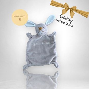 Doudou plat rectangle Lapin beige Grain de blé DP51
