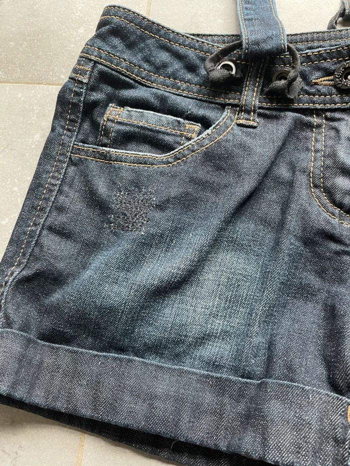Salopette short en jean été - photo numéro 6