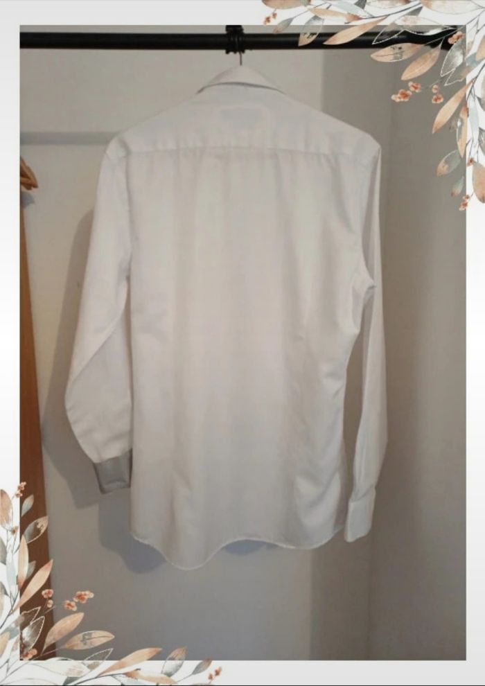 Chemise blanche à manches longues homme  M - photo numéro 6