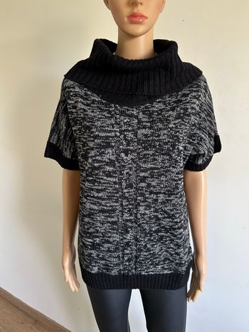 Pull noir et gris à manches courtes Esmara taille 38/40 TBE