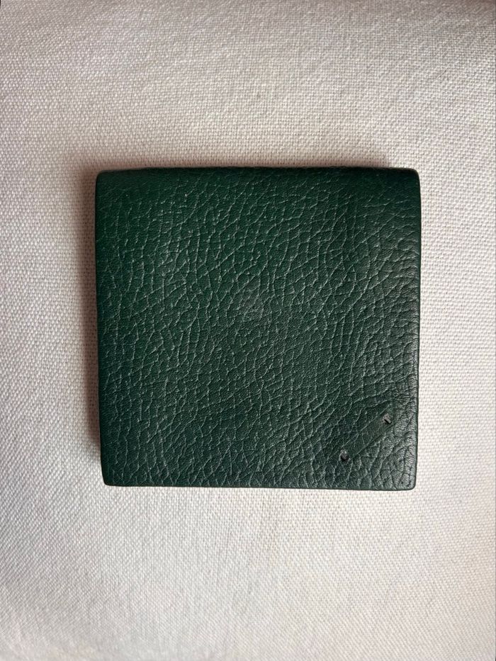 Porte-monnaie LE TANNEUR - Cuir grainé Vert Sapin - photo numéro 4