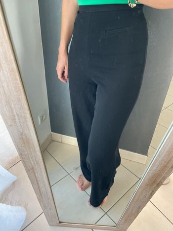 Pantalon noir taille haute