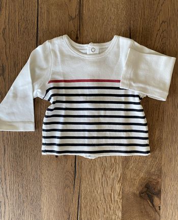 Marinière Petit Bateau 3 mois – coton doux, look marin intemporel