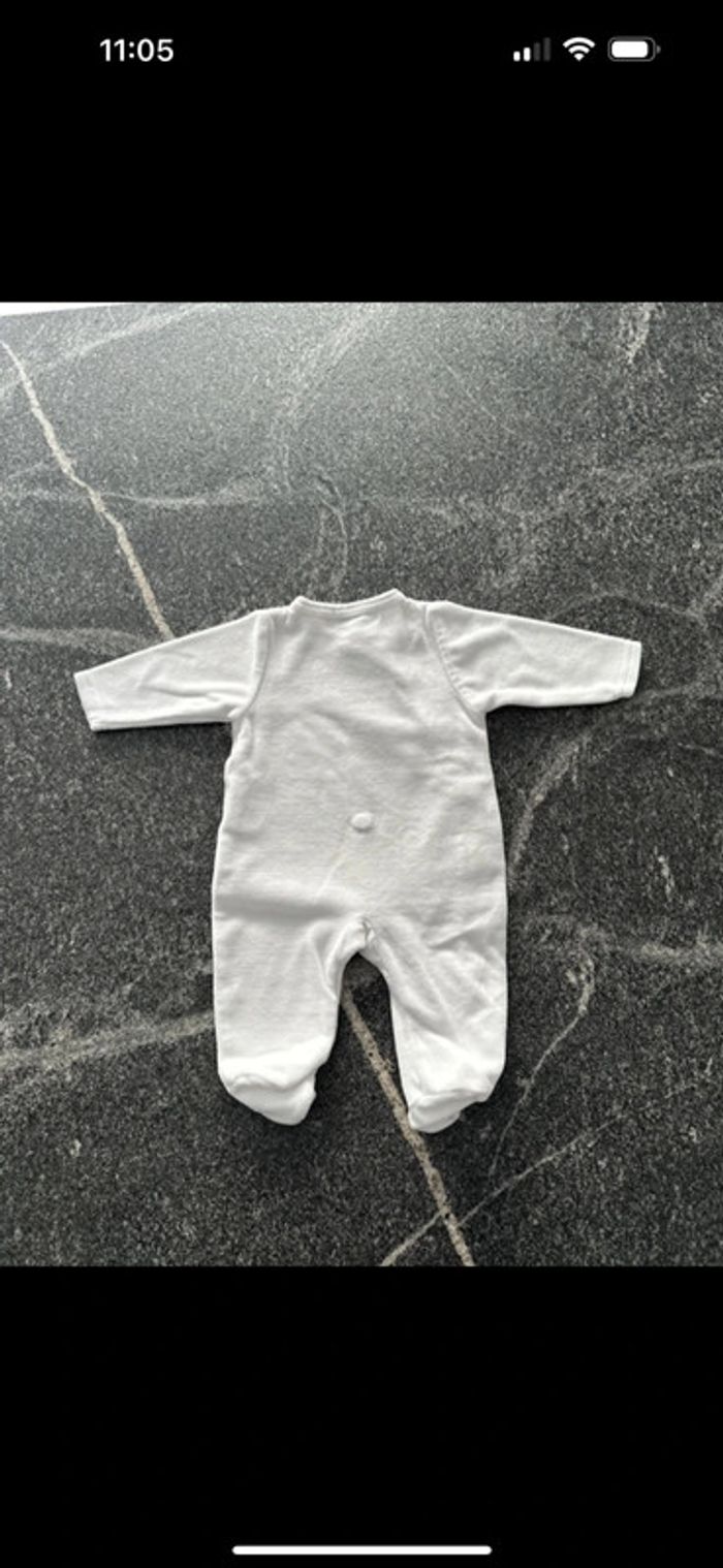 Pyjama mixte chaud 1 mois Cadet Rousselle très bon état, porté une fois - photo numéro 3
