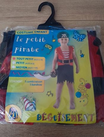 Déguisement le petit pirate 3-4ans