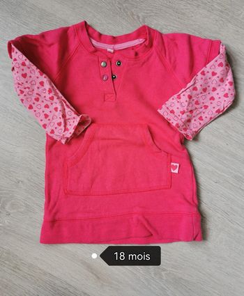 T-shirt manches longues fille 18 mois