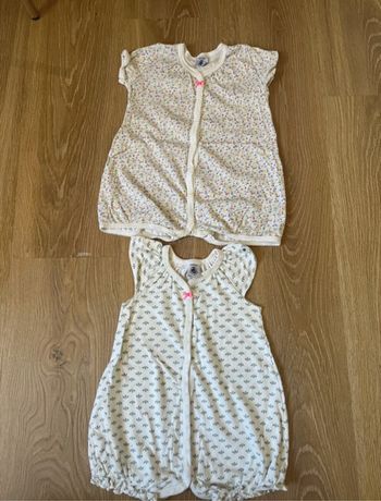 Lot 2 grenouillère petit bateau 12mois