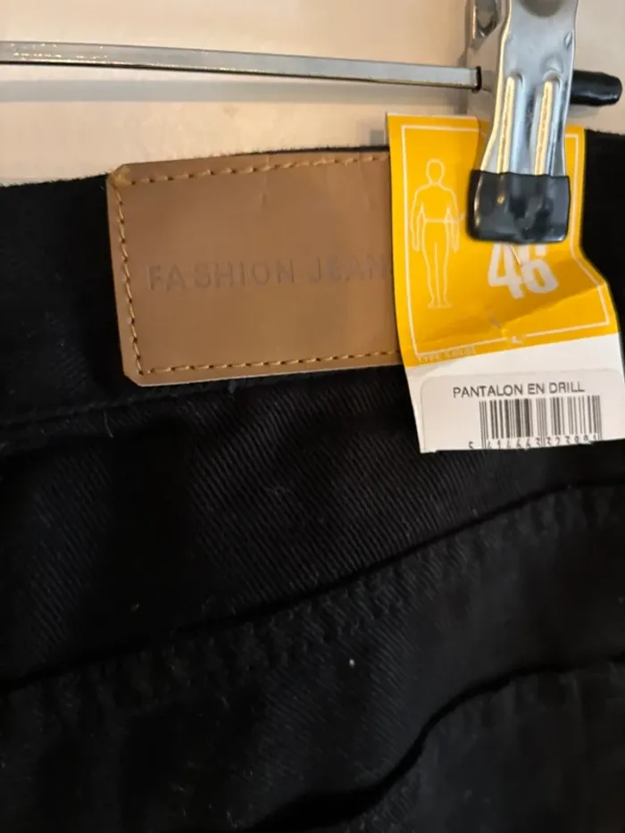 Jean noir homme taille 46 neuf marque Fashion Jeans - photo numéro 7