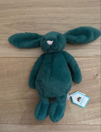 Doudou, lapin vert jelly cat small
