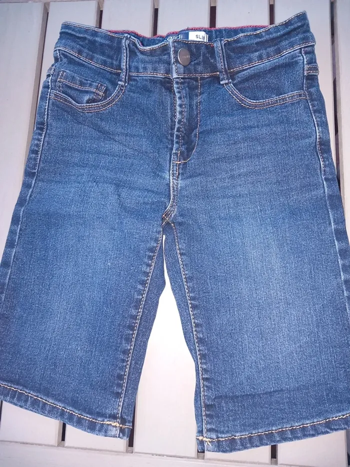 Bermuda slim en jeans Okaidi
