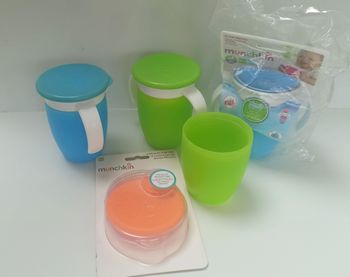 Lot tasse munchkin miracle 360 avec couvercles