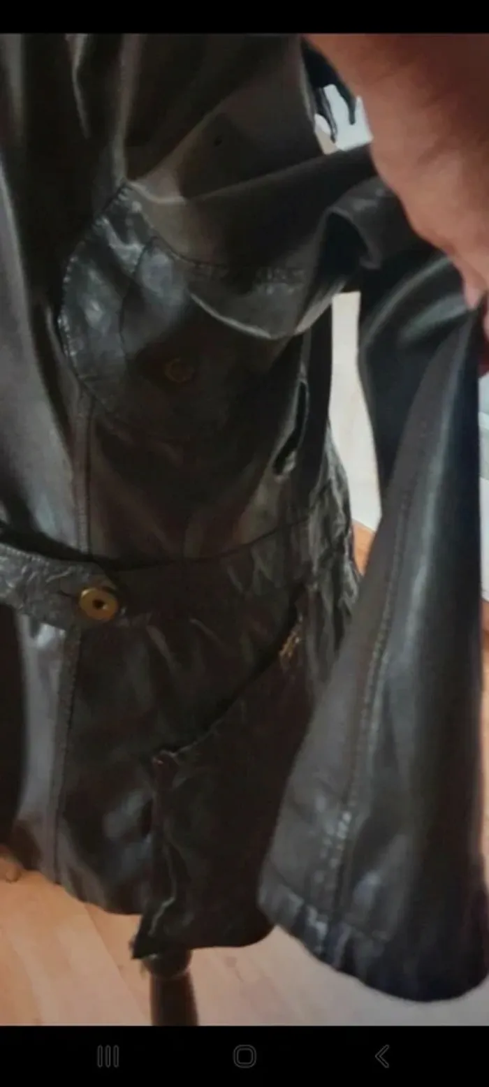 Veste en cuir marron 38/40 - photo numéro 6