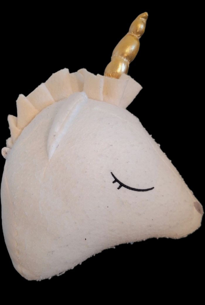 Peluche tête de Licorne