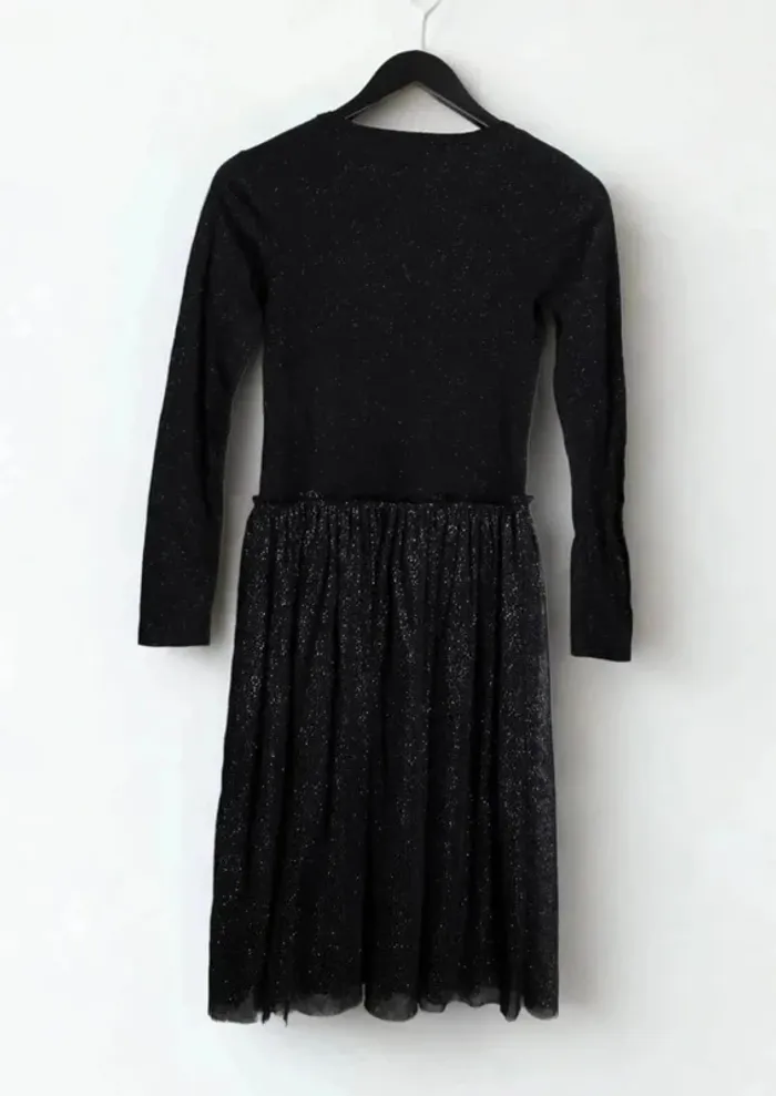 Robe noire scintillante Petit Bateau – Fille 13/14 ans (XXS) - photo numéro 8