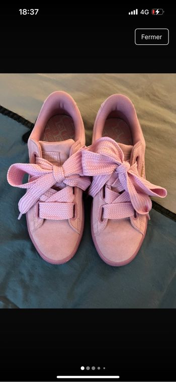 Basket Puma rose