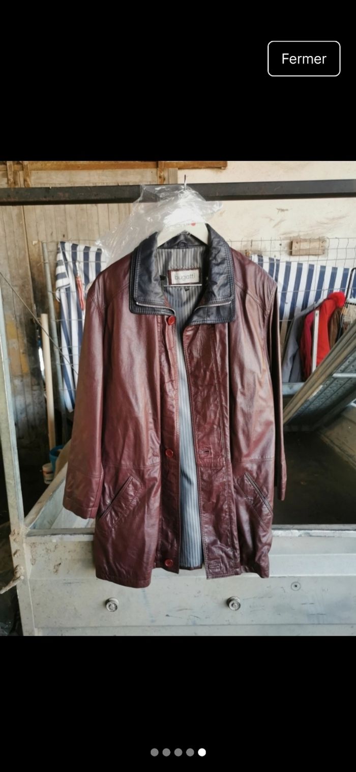 Manteaux cuir Bugatti