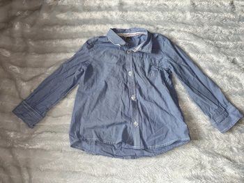 Chemise manche longue bleu