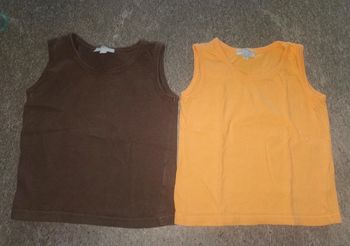Lot débardeurs bébé 2 ans