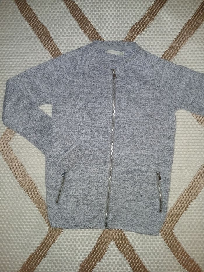 Gilet zippé gris – GÉMO – Taille 12 ans – Neuf