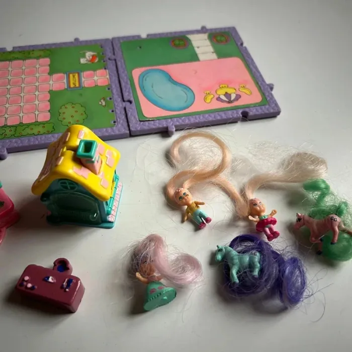 Lot figurines chevaux maisons cutie club galoob vintage - photo numéro 3