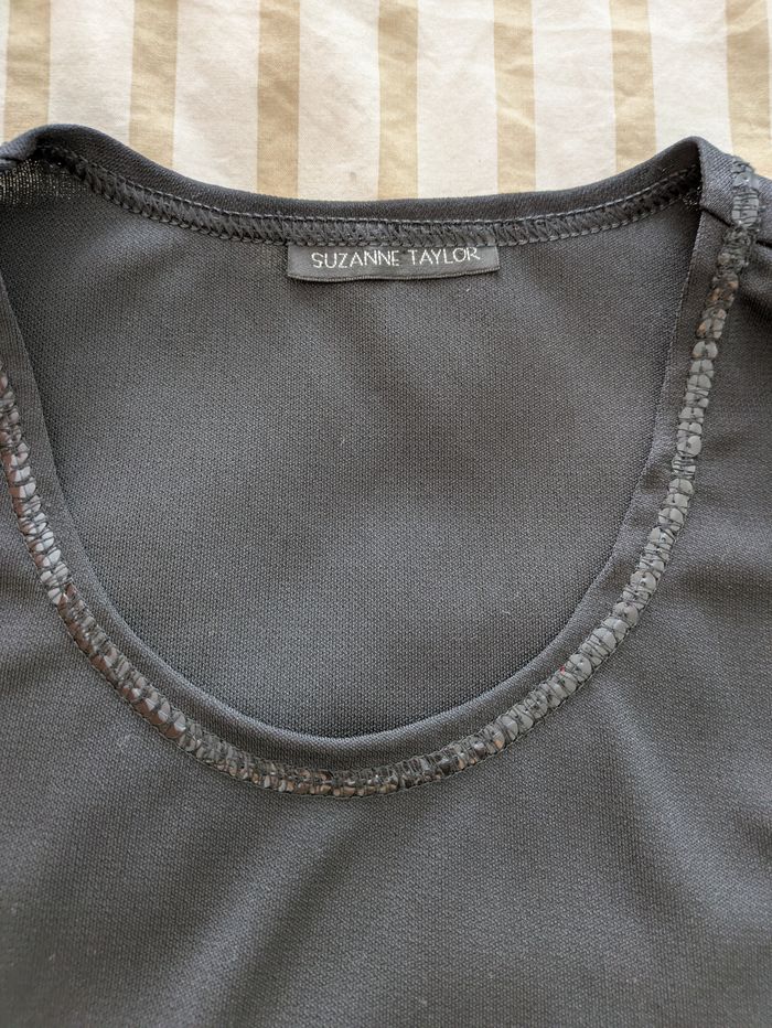 Haut Manches Longues Noir Suzanne Taylor - photo numéro 2