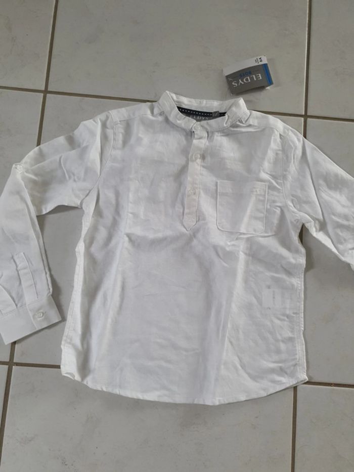 Chemise ML garçon blanche 8 ans Neuf LC1 - photo numéro 3