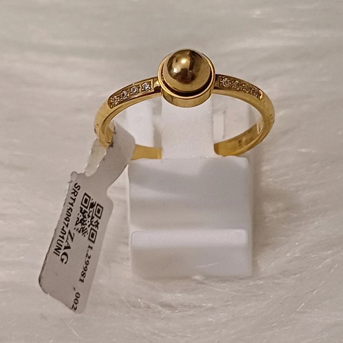 Bague zag en acier inoxydable taille 54 - photo numéro 3