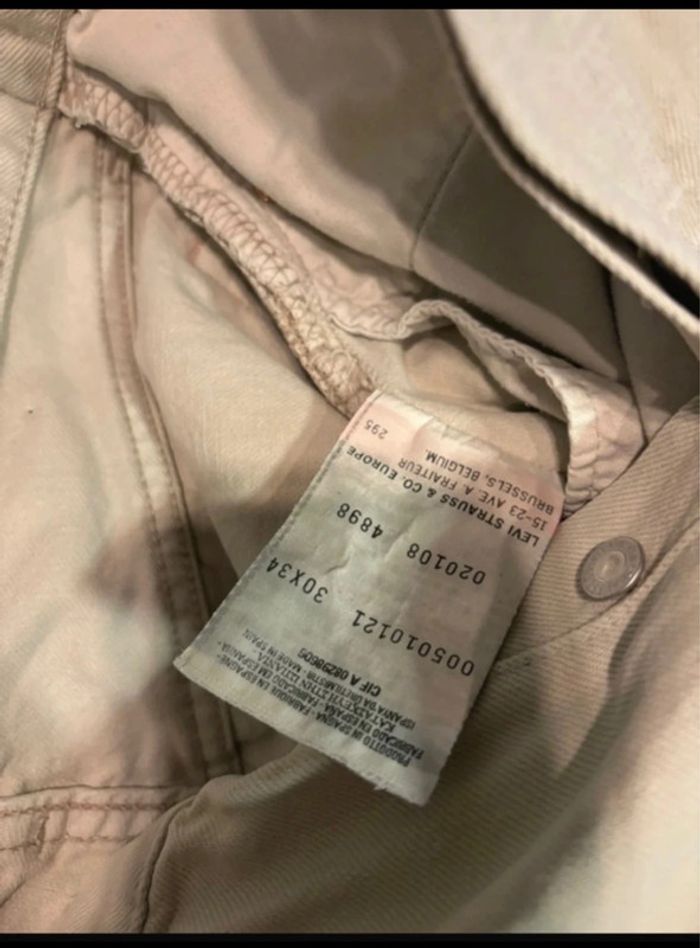Short Levi’s 501 beige – Taille 30 – Iconique & indémodable - photo numéro 2