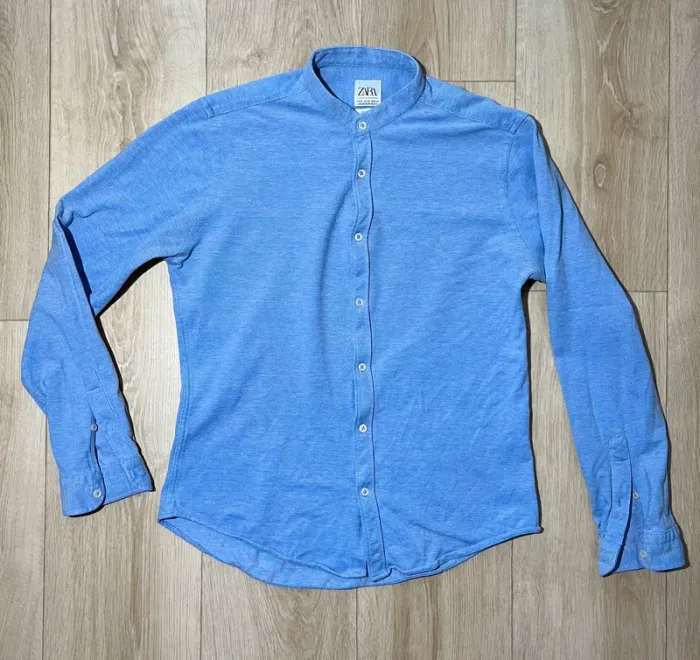 Chemise manches longues col mao