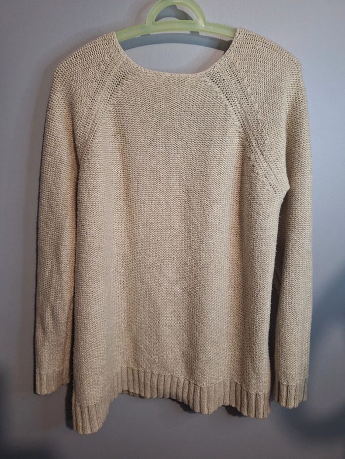 Pull vintage ralph lauren femme - beige - taille XL - photo numéro 7