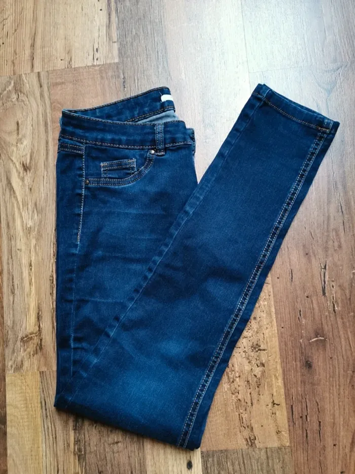 Jean slim bleu brut Camaïeu