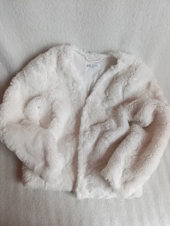 Veste fausse fourrure h&m 6-8 ans