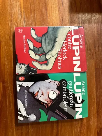 Lot de 2 livres Arsène lupin