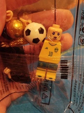 Personnage type Lego football neuf Zlatan Ibrahimovic équipe de Suède