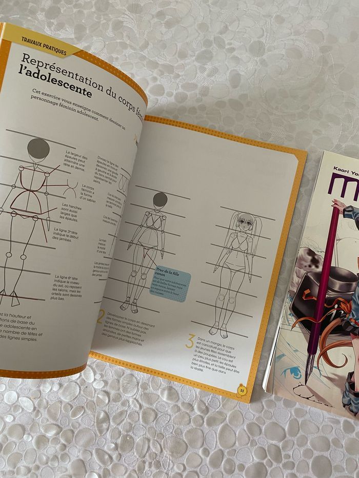 Lot de 2 livres  apprendre à dessiner manga - photo numéro 7