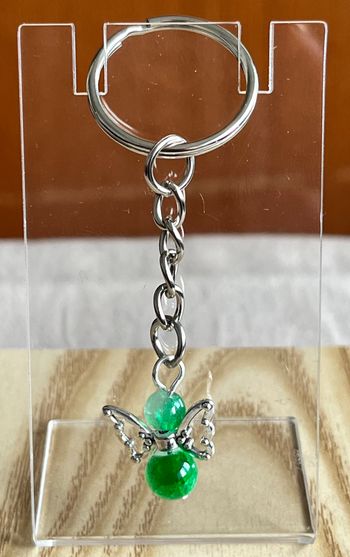 Porte clé ange  vert