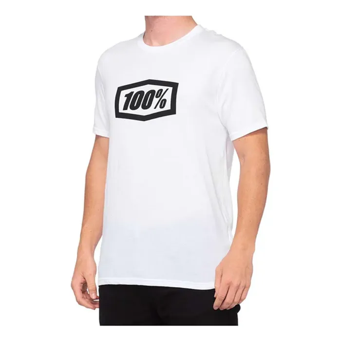 T-shirt 100 percent “100 %” blanc homme Taille XL Neuf