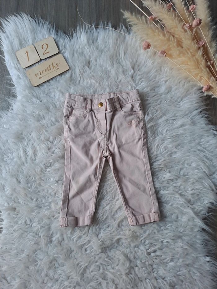 Pantalon rose tape à l'œil 12mois