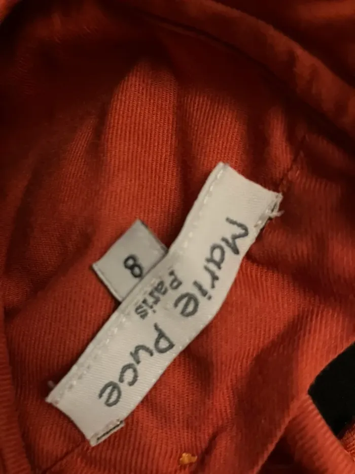 Robe rouge à smocks Marie puce - photo numéro 3