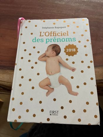 L’officiel des prénoms 2018