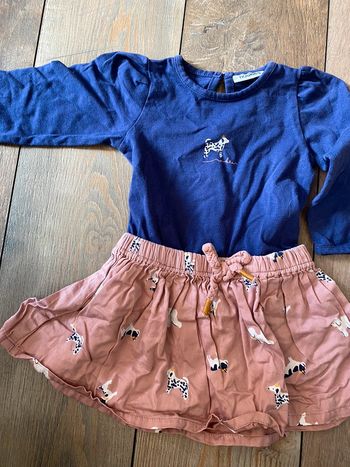 Robe marine et rose chiens Noukie´s 3 mois