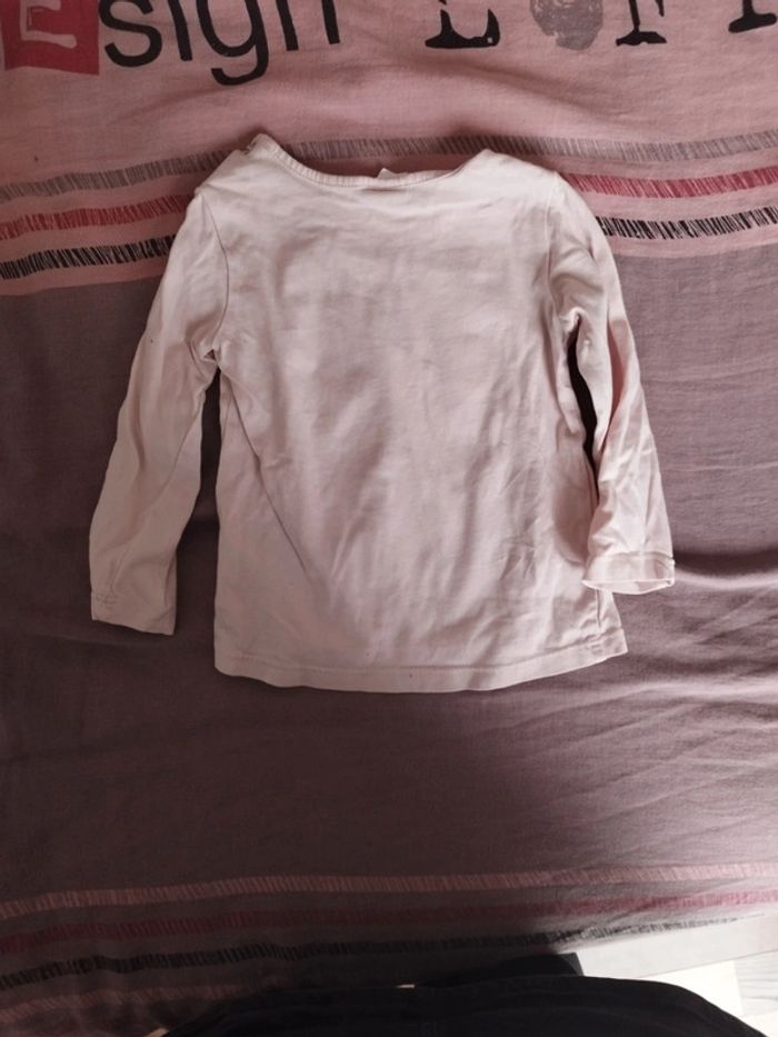 T shirt manche longue fille 12 mois - photo numéro 2