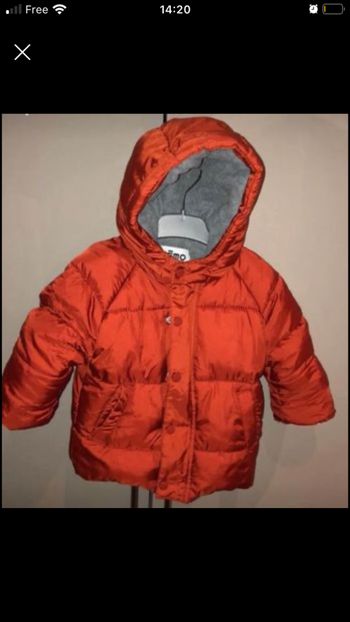 Manteau hiver garçon 12 mois
