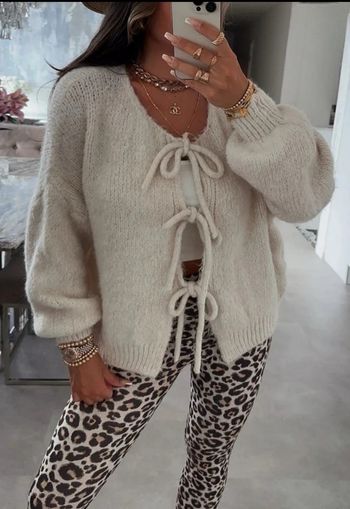 Gilet crème oversize TU 36 au 46