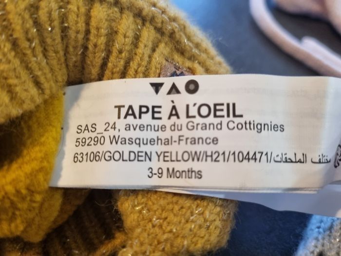 Lot 2 bonnets 3-9 mois - photo numéro 2