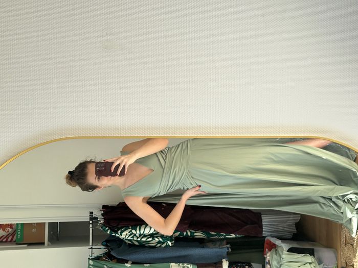 Robe longue avec drapée - photo numéro 3