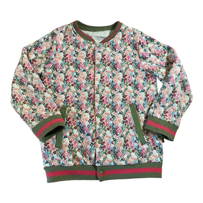 Petit Béguin Bio Blouson Gilet polaire fleuri Taille 8 ans